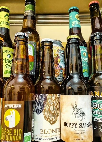 Selection de bière sans gluten