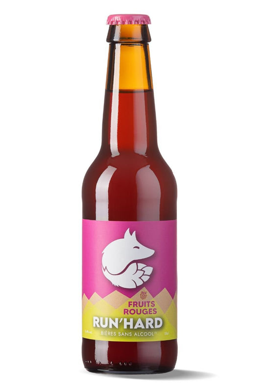 RUN'HARD - Bière FRUITS ROUGES bio et sans gluten | 33cl | sans alcool - Free My Beer